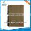 Custome recycled kraft spiral note book for promotion