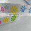 Good quality and cheap label fabric for rotary printed colorful ribbon, 100% polyester grosgrain ribbon