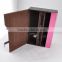 Wholesale custom high-grade PU leather wine box, deep coffee color storage box