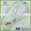Custom fashion jacquard logo on cord rope lanyard