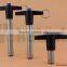 Double ball 304 stainless steel T handle push button quick relase pin with stainless ring