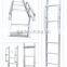 OEM bump truck Aluminum alloy ladder, aluminum step ladder, alu. alloy ladder, folding ladder