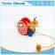 colorful Pull Along snail Wooden Toy as you pull they make a a fun baby