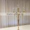Glass Votive Candelabra Centerpiece, Gold Candelabra For Wedding Decoration