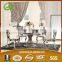 TH381 Hot sale modern marble stainless steel dining table