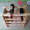 stackable 16 bottles decorative wooden wine rack