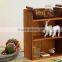 Zakka three layer retro wooden storage rack, fashion Home Furnishing storage cabinet