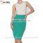 2017 Summer casual work style high waist sexy bag hip slim knee length pencil skirt for office women