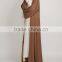 Asian Clothing Oem Women Latest Burqa Designs Pictures Pop up Buttons Caramel Open Jacket Abaya 2017