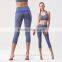 splicing 80% polyamide 20% elastane women's yoga capri leggings