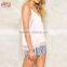 Fashion Images of Ladies Casual Tops Satin Women Cami Top with lace