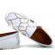 new style blue casual shoes fashion for men, slip on white peas shoes casual brand with leather from china factory