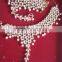 GOLD tone TCRYSTAL pearl PAYAL Anklets toe ring barefoot sandal