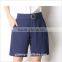 Basic Fresh Blue Casual Dame Bermuda Hose Women Shorts