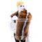 Women's real fox fur shawl knitted fox fur pashmina with pocket warm women scarf