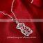 Fashion 925 silver bear pendant sautoir wholesale creative hollow out