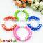 BPA Free Silicone Open Circle Baby Toy Round Plastic Teething Ring For Baby