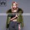 2017 Winter Newly Hot Selling Large Fluffy Real Raccoon Fur Collar Jacket Sheepskin Coat Women Genuine Sheep Leather Jacket