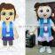 2016 Custom Girl Mascot for kids party use