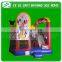 0.55mm PVC tarpaulin inflatable castle with air blower for sale