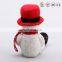 ODM design Promotional Christmas soft snowman plush toy