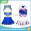 Custom fashion girls cheerleading uniforms photos, cheerleading crop top and skirt