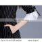 plus size loose stripe long pullover trumpet flare tie sleeves back zipper decoration side pockets all match t-shirt dress