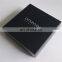 White printed logo, black glossy lamination paperboard box for packing his-and-hers watches