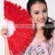 Wholesale multy colors latest high quality feather performance belly dance fan for women P-9020#