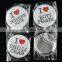 round metal pin button 58mm