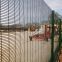 Powder coated red 358 fenceing clear vu wire mesh fence for South Africa