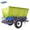 Double disc spreader trailer for lime wine trough sugar residue granular fertilizer spreading