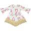Girl Long Sleeves Tassel Dress Baby Frock Design Pictures Kids Milk Silk Dress
