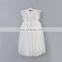 A0184# girls dress 2020 summer cotton sleeves lace clothes kids dress