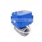 2 Ways Electric Motorized Auto Water Gas Oil Motor Operated PVC  Valve