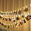 Multicolor color LED Photo Clip String Lights Fairy String Lights for Hanging Card