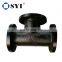 ISO2531/EN545/EN598/AWWAC110/AWWAC153 Ductile Iron Pipe Fittings-all Flanged Tee