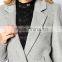 Gray wool winter dress coat wiith long sleeves, women winter coat