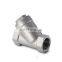 dn25 BSP stainless steel 304 female threaded y strainer y filter