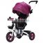 Europe Standard 3 wheel baby tricycle steel smart baby girl tricycle with parent handle