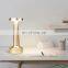 2020 amazon home decor vintage table lamp bed side dumbbell aluminium metal desk lamps for hotel