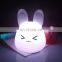 High quality  Christmas Easter lovely rabbit gifts nursery silicone baby night light