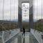 Chilling Glass Skywalk Manufacturer Professional Customization Curved Suspension Bridge