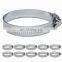 China wholesale price custom sizes types american of hose clip quick release 304 stainless steel hose clamp