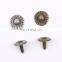 Jeans Combined Military Denim Customized Metal Brass Rivet Button