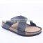 OEM logo snake print upper simple design comfort summer flat slippers