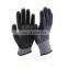 Grey cotton nitrile foam gloves for construction work