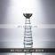 Nordic Glass Flower Vase Or Candle Holder Dual Purpose Ornament For Home Decor Crystal  Decoration