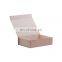 Custom low MOQ 25pcs cardboard small pink magnetic lid gift box packaging for keepsakes
