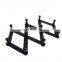 K&B wholesale hot sell black expandable wooden wall mounted multi-hooks coat rack